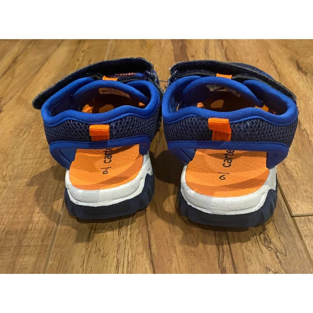 Toddler Boy's size 9 Water Shoes Sandals Carter's Blue & Orange